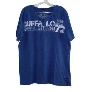 Buffalo David Bitton Men's Blue T-Shirt, Size XL